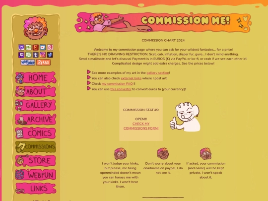 commissions screenshot