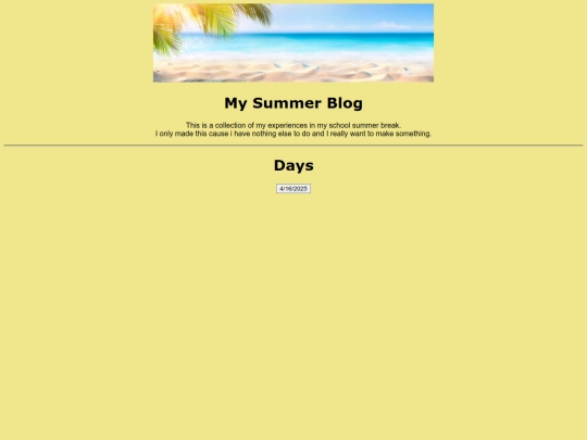 summerBlog screenshot