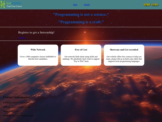 InitRabbit Project/project 1/project screenshot