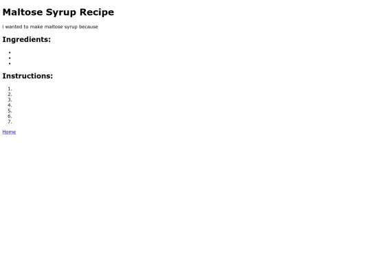 maltose-syrup screenshot