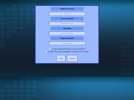 RecursosSeries/registrarse screenshot