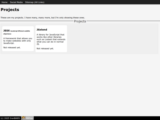 projects screenshot