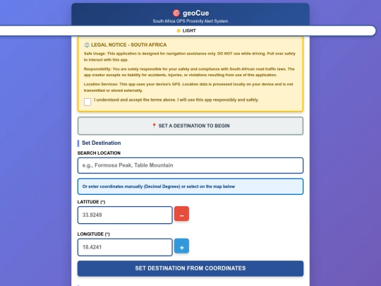 extended web apps online/GEOCUE screenshot