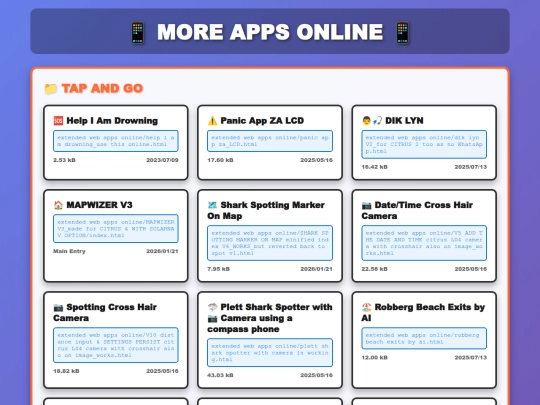 extended web apps online/index_morewebapps screenshot