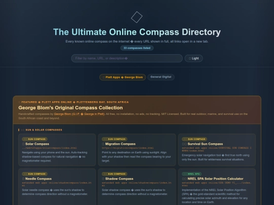 onlinecompassdirectory screenshot