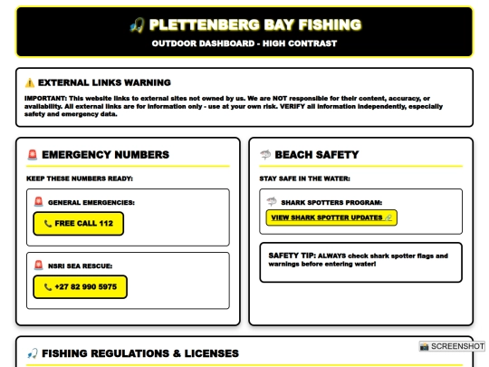 web apps/plettfishdash/CLICK TO START screenshot