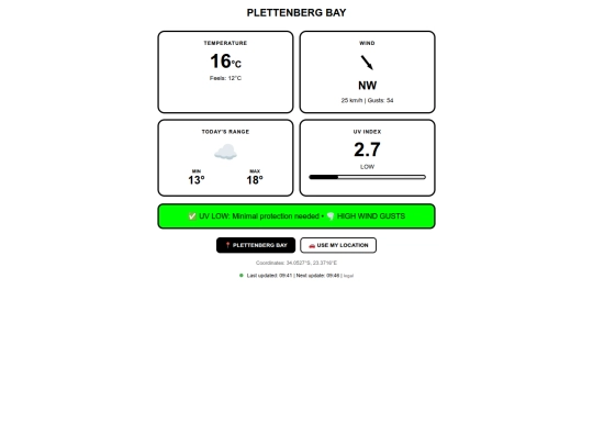 web apps/weatheranywhere2 screenshot