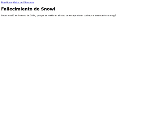Blog/FallecimientoDeSnowi screenshot