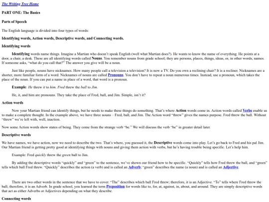 QuickRevPartsofSpeech screenshot