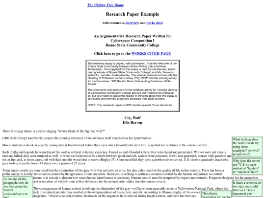 ResearchPaperExample screenshot