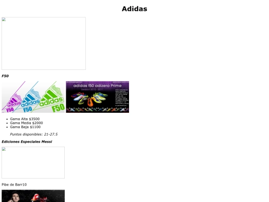 Adidas screenshot