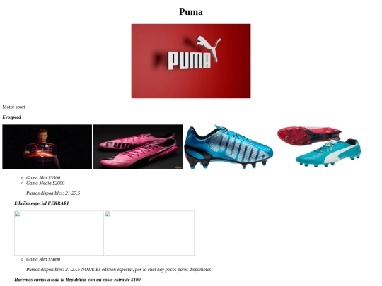 Puma screenshot