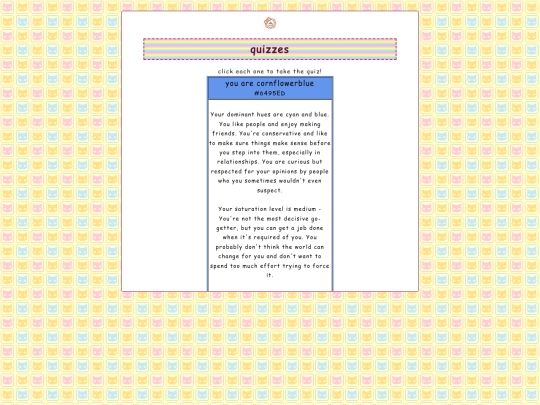 quizzes screenshot