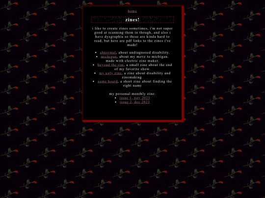 zines screenshot