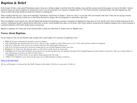 BaptismBelief screenshot