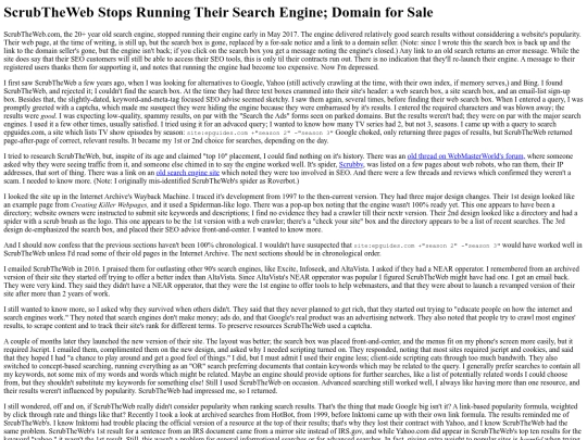 ScrubTheWebIsGone screenshot