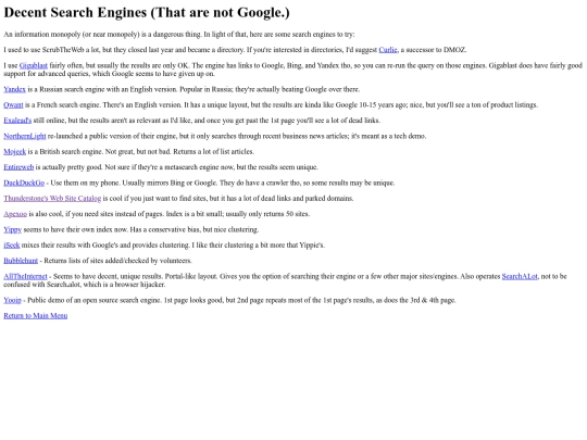 minisearchenginereviews screenshot