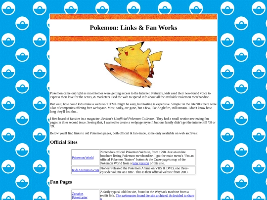 pkmn/Pokemon_ Links & Fan Works screenshot
