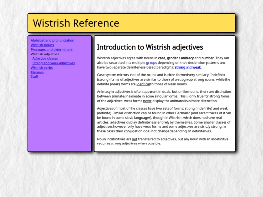 grammar/adjectives screenshot