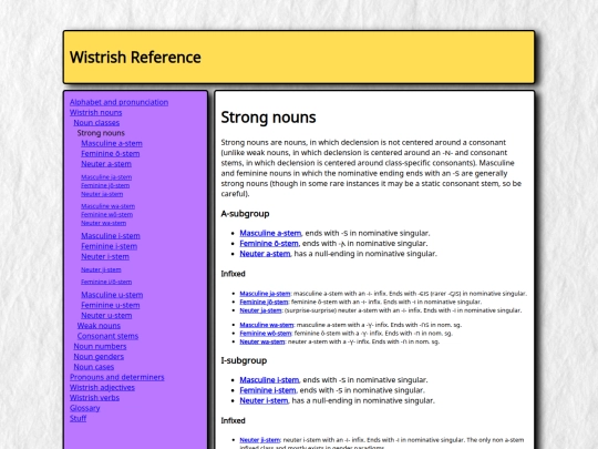 grammar/nouns/classes/strong screenshot
