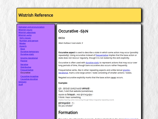 grammar/verbs/aspects/a_occu screenshot