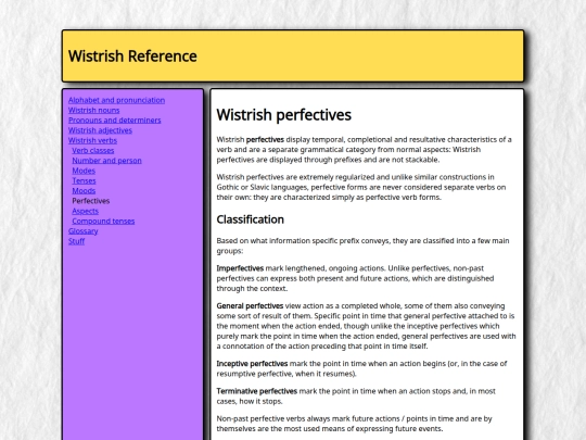 grammar/verbs/perfectives screenshot
