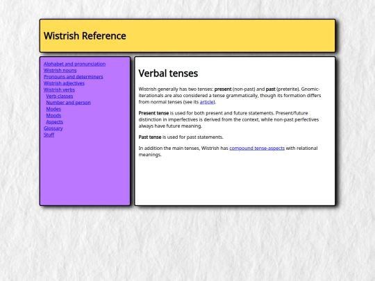 grammar/verbs/tenses screenshot
