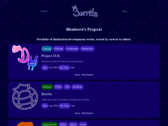 projects screenshot
