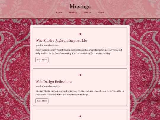 musings screenshot