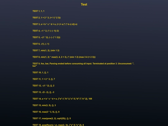 test screenshot