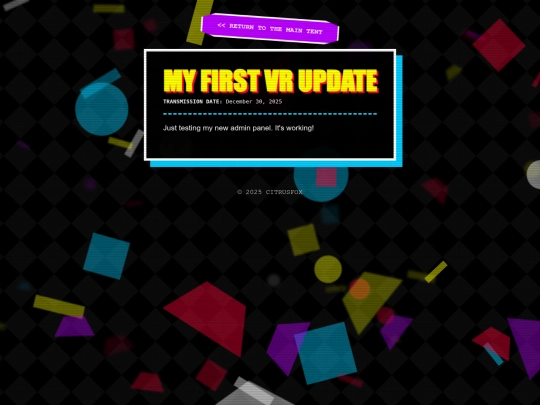 posts/2025-12-30-my-first-vr-update screenshot