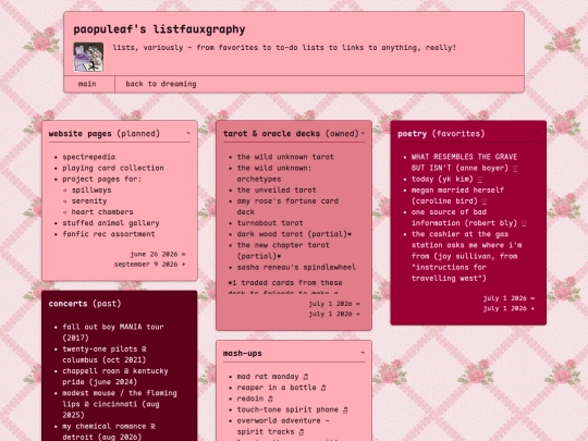 listfauxgraphy screenshot