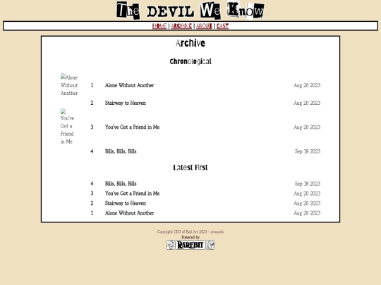 archive screenshot
