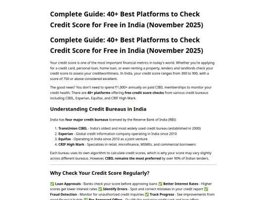 2025-11-21-40-plus-best-platforms-to-check-credit-score-for-free-in-india screenshot
