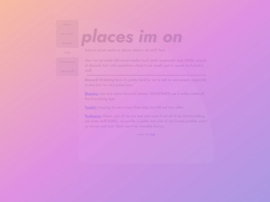 links screenshot