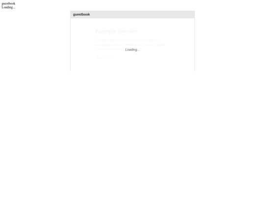 guestbook-widget screenshot