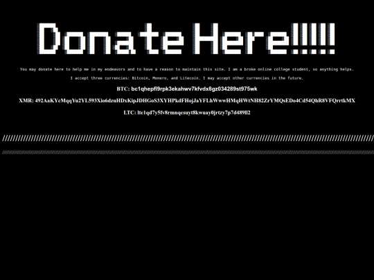 Donate screenshot