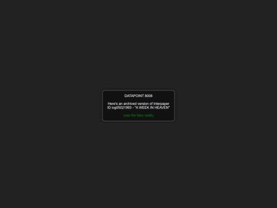 ARG/welurkaround/datapoint8008 screenshot