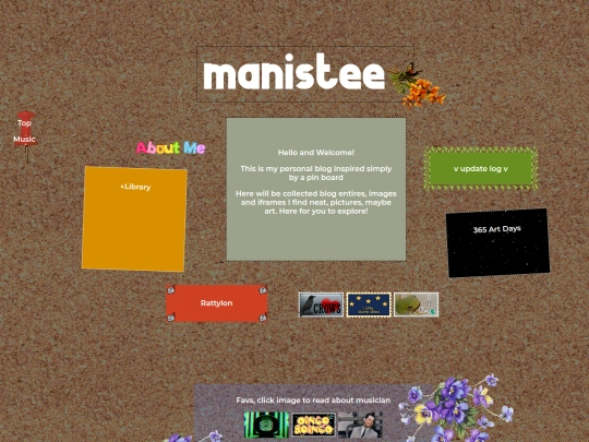 blog/pinboard screenshot
