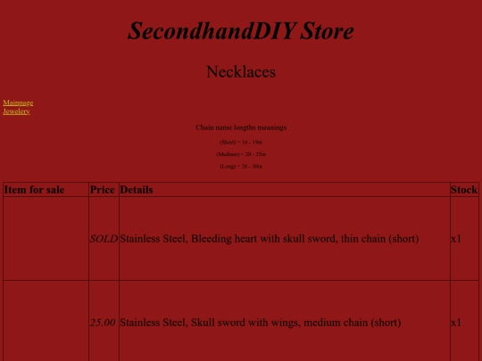 necklaces screenshot