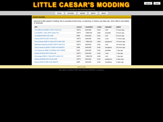 index screenshot