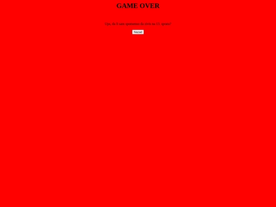 gameover4 screenshot