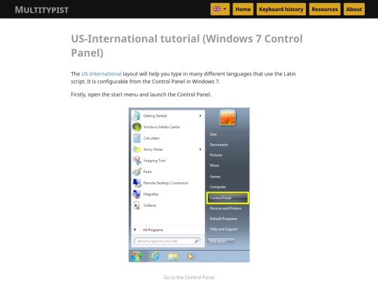 en/us-international-win7 screenshot