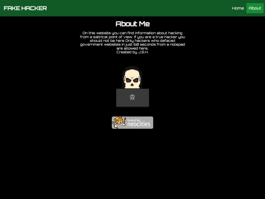 info/about screenshot