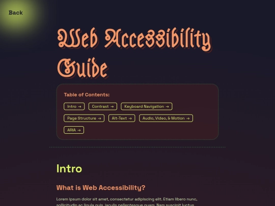 web-accessibility screenshot
