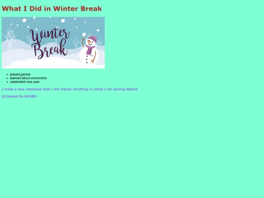 winter screenshot