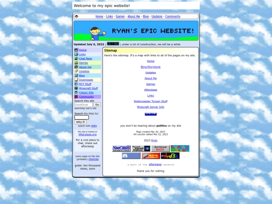 sitemap screenshot