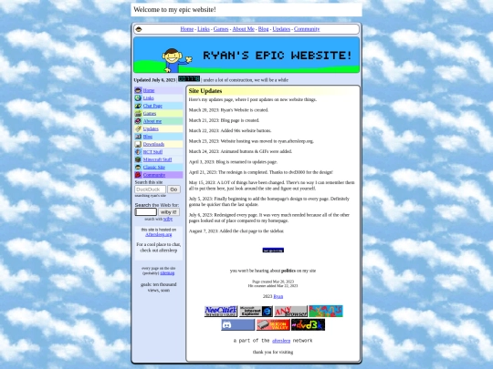 updates screenshot