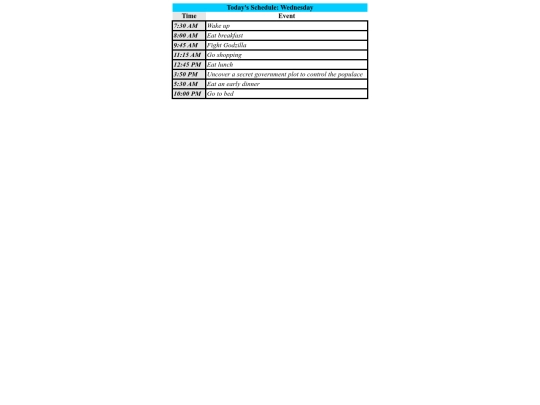 Webpages/Stylish-Schedule/Stylish-Schedule-Page screenshot