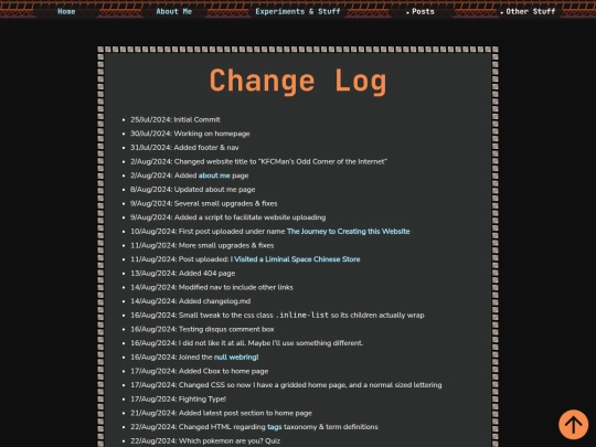 changelog screenshot